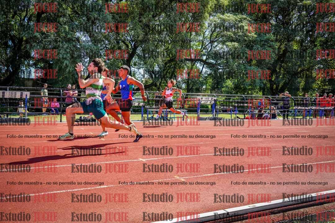 Fotos de los 100 m llanos de varones