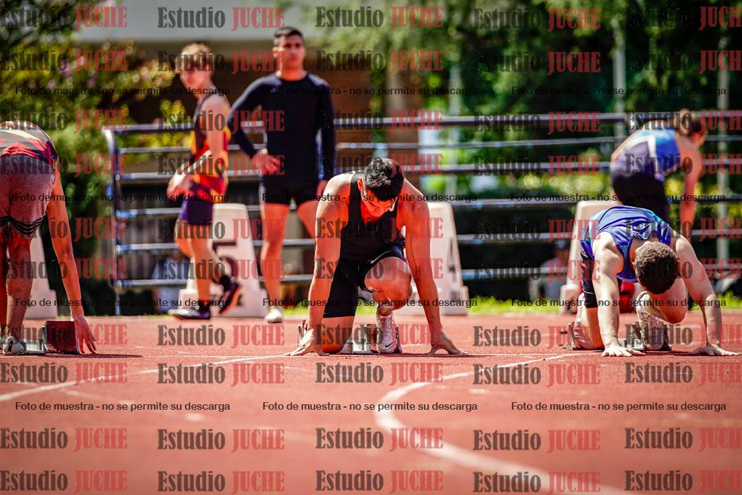 Fotos de los 100 m de varones