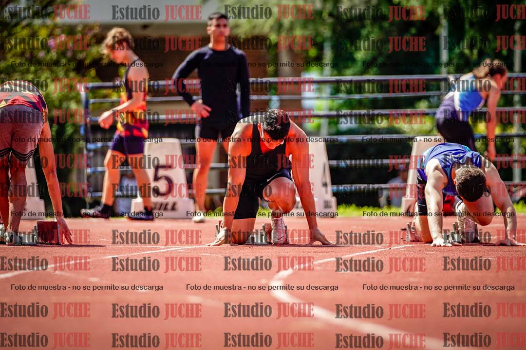 Fotos de los 100 m de varones