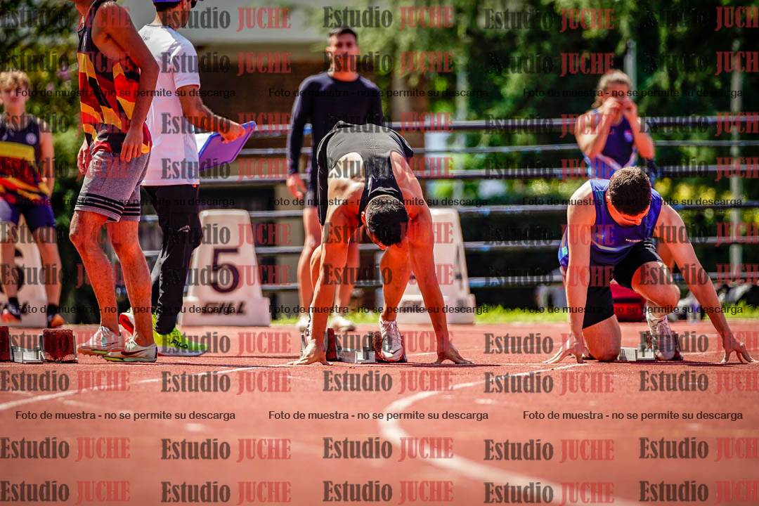 Fotos de los 100 m de varones