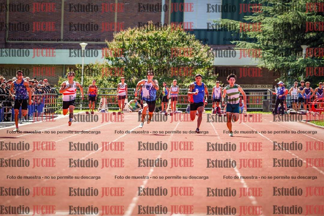 Fotos de los 100 m llanos de varones