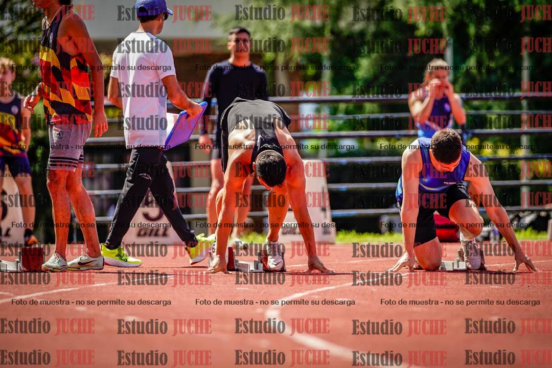 Fotos de los 100 m de varones