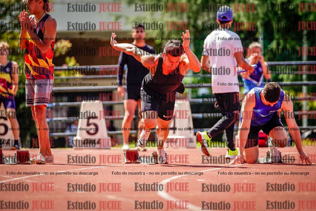 Fotos de los 100 m de varones