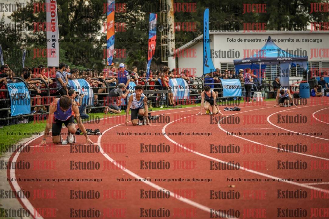 Fotos de los 400 m llanos de varones - FINAL