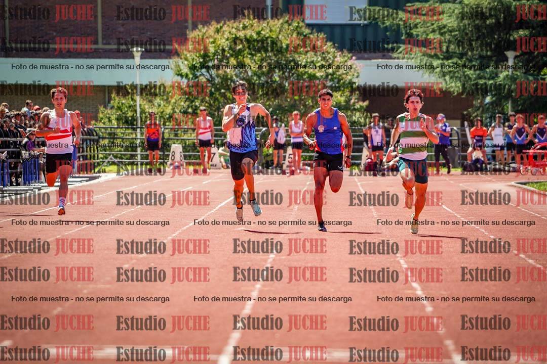 Fotos de los 100 m llanos de varones