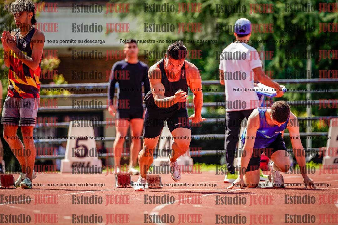 Fotos de los 100 m de varones