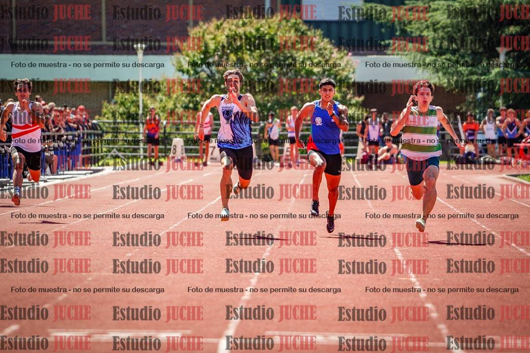 Fotos de los 100 m llanos de varones