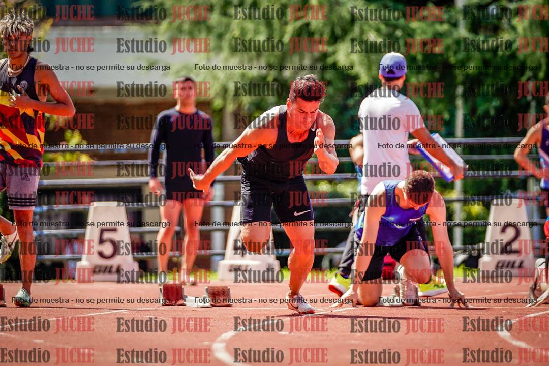Fotos de los 100 m de varones