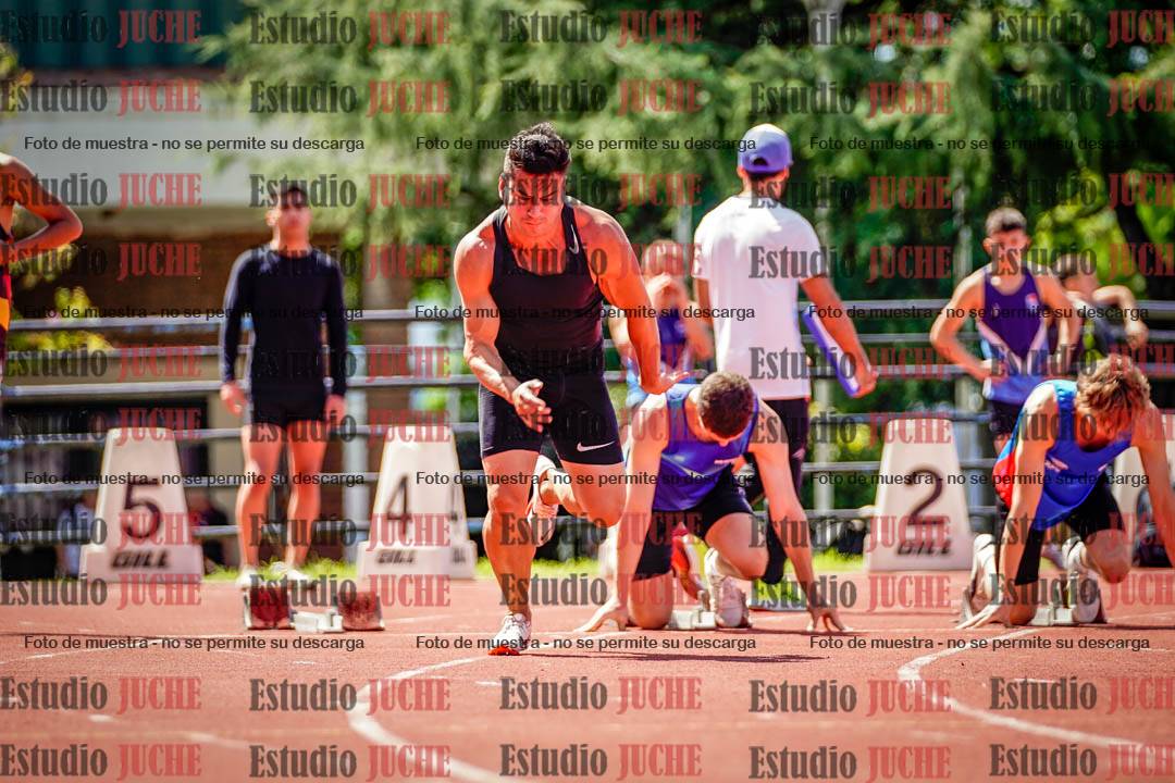 Fotos de los 100 m de varones