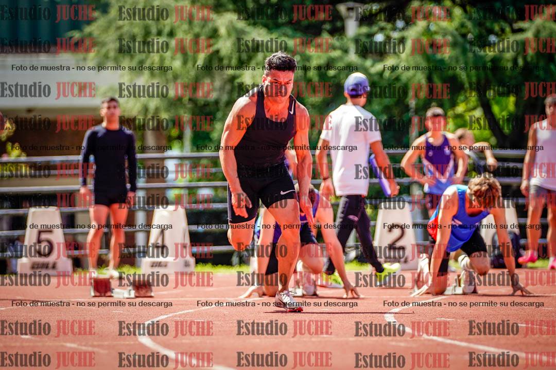 Fotos de los 100 m de varones