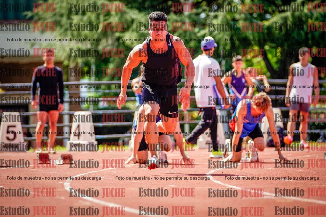 Fotos de los 100 m de varones