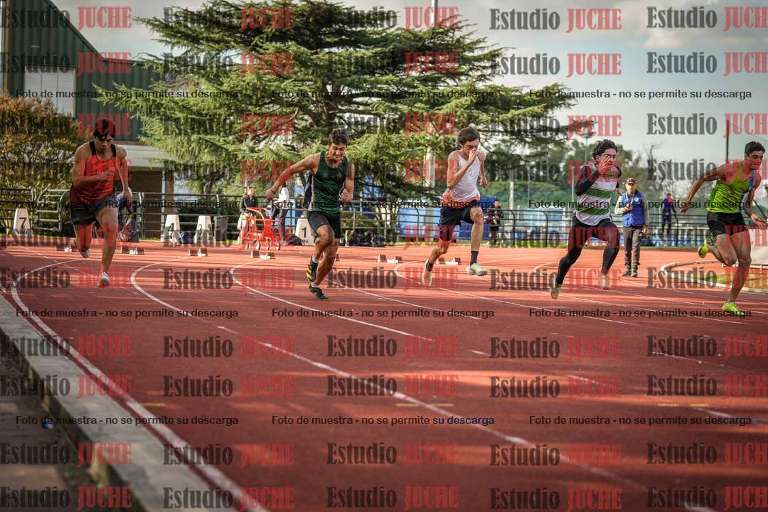 Fotos de los 100 m llanos de varones - FINAL