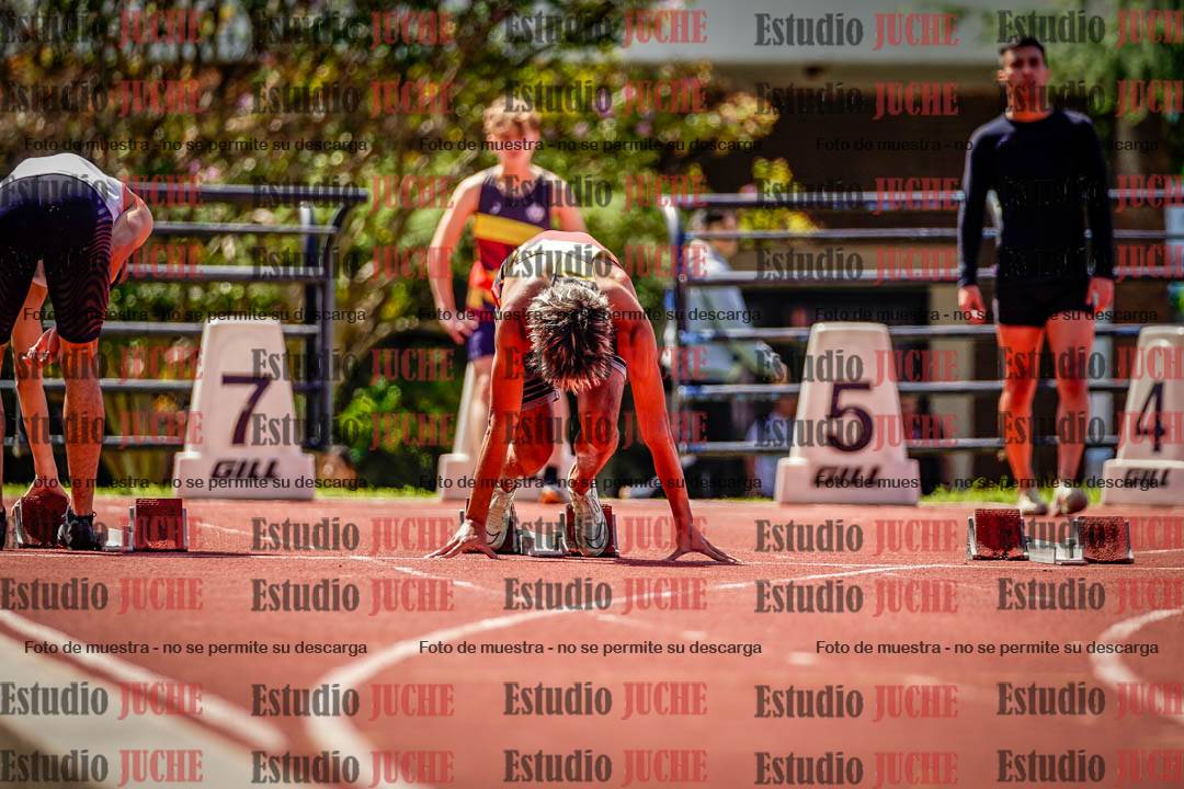 Fotos de los 100 m de varones