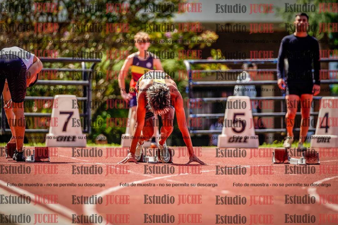 Fotos de los 100 m de varones