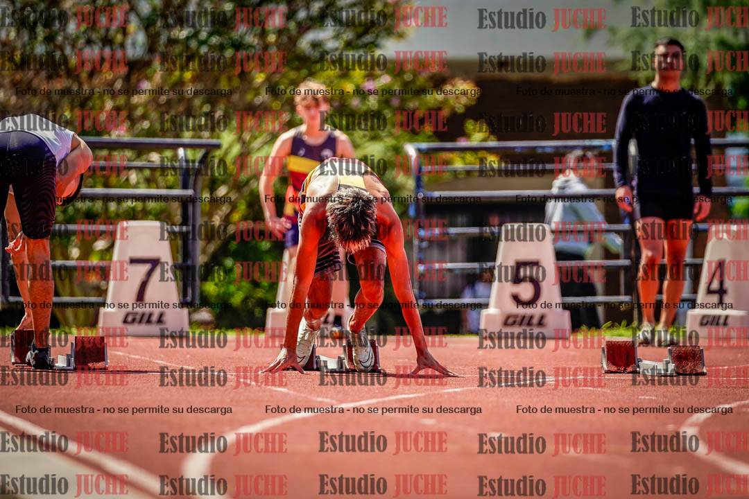 Fotos de los 100 m de varones