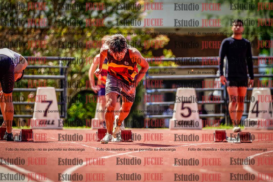 Fotos de los 100 m de varones