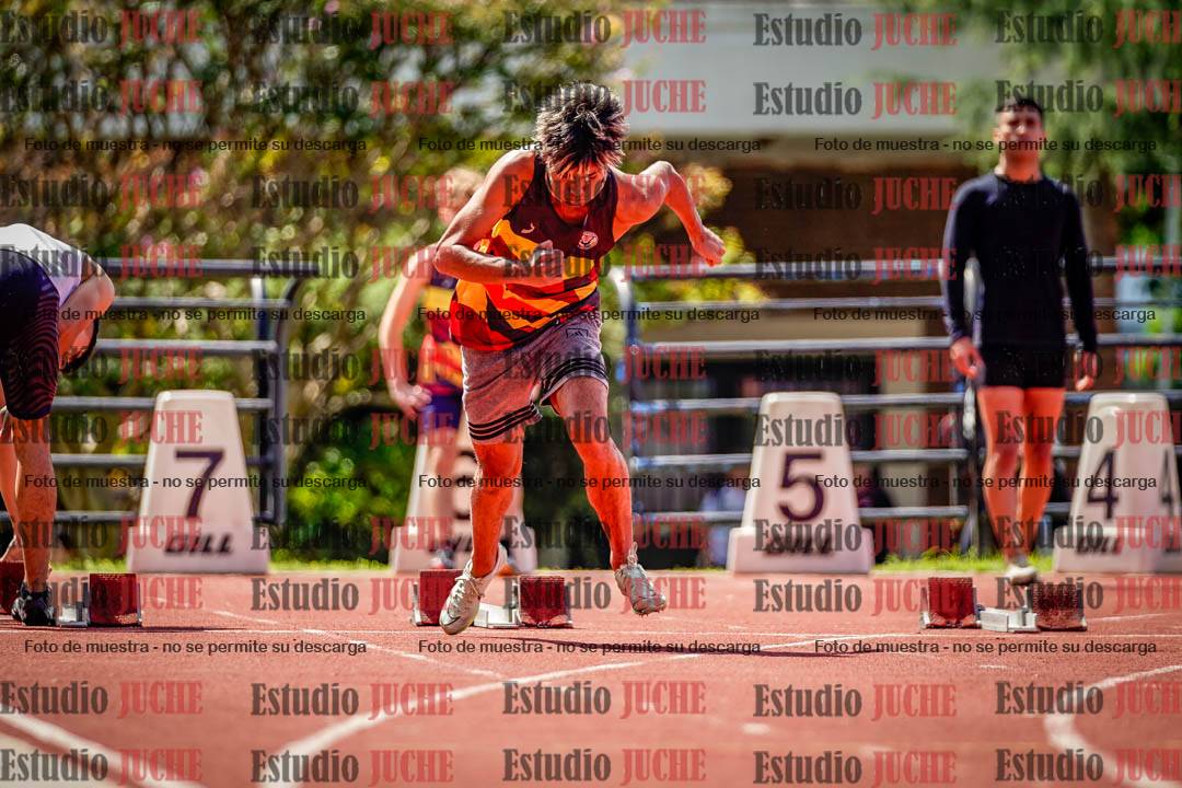 Fotos de los 100 m de varones