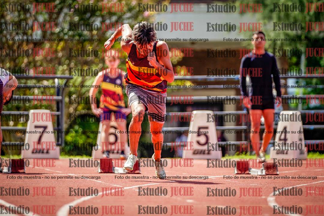 Fotos de los 100 m de varones