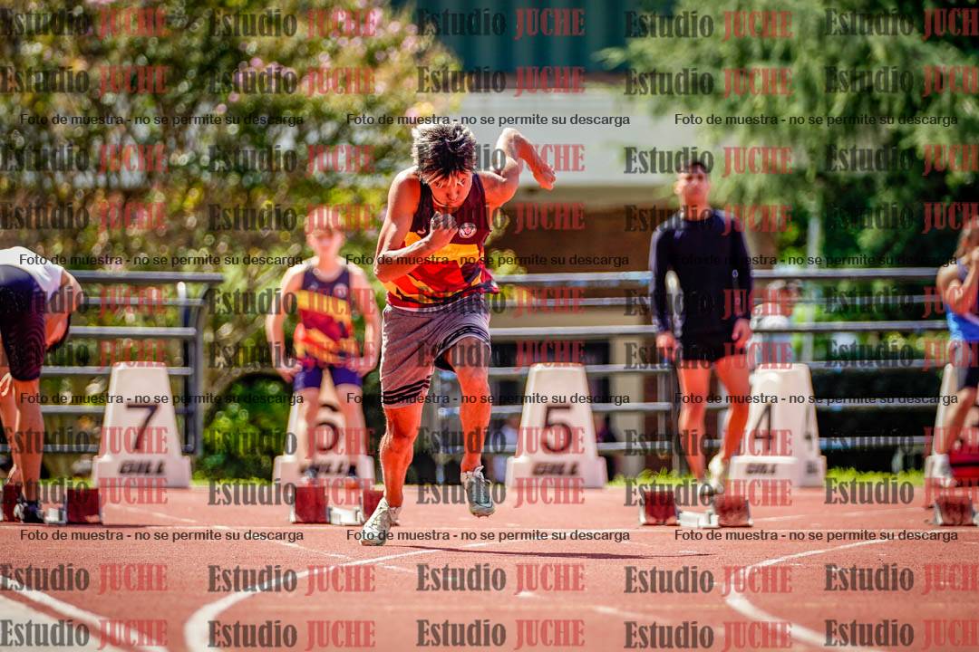 Fotos de los 100 m de varones