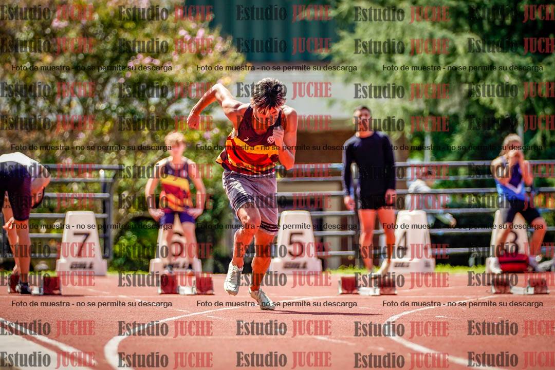 Fotos de los 100 m de varones