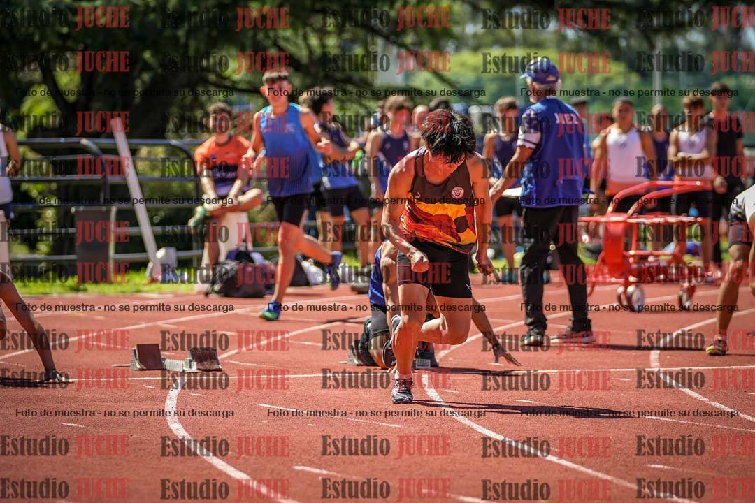 Fotos de los 100 m llanos de varones