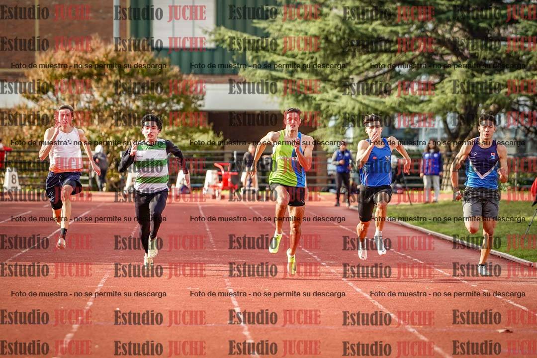 Fotos de los 100 m llanos de varones - FINAL