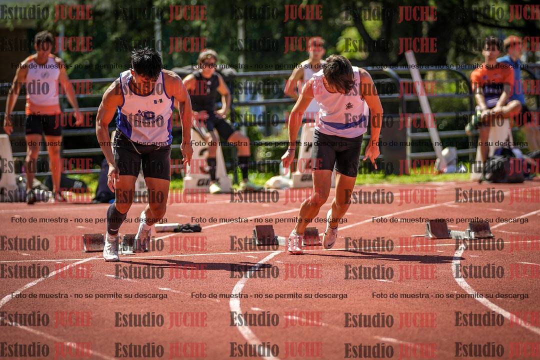 Fotos de los 100 m llanos de varones