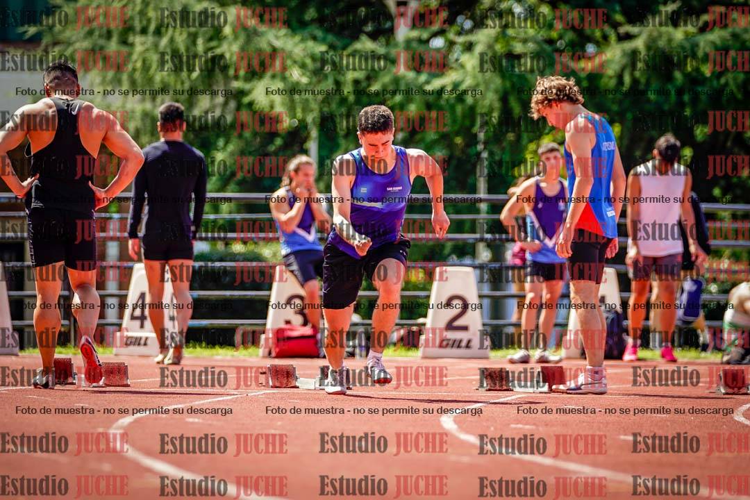 Fotos de los 100 m de varones