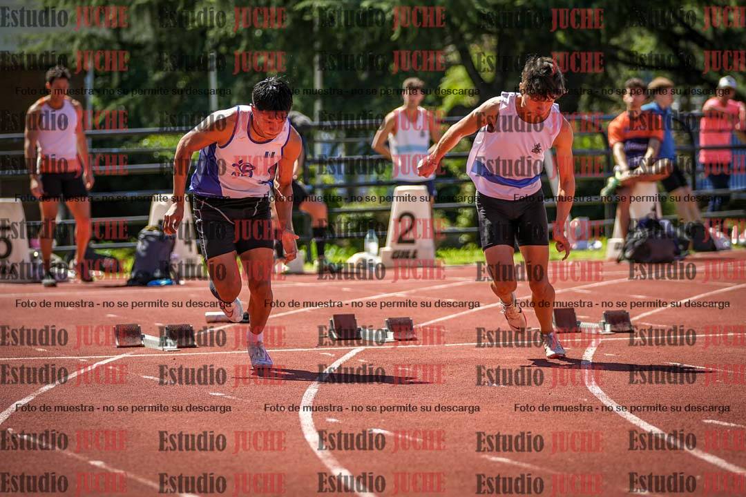 Fotos de los 100 m llanos de varones