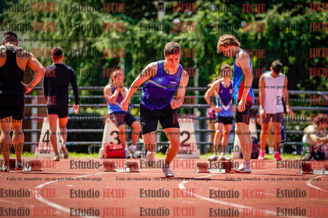 Fotos de los 100 m de varones