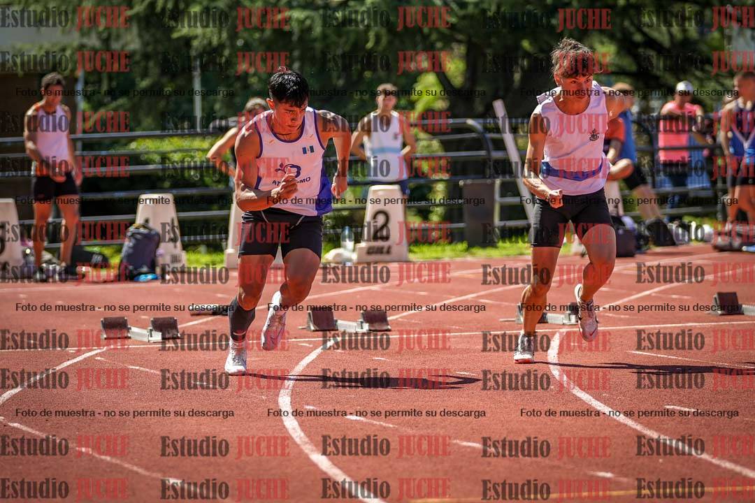 Fotos de los 100 m llanos de varones
