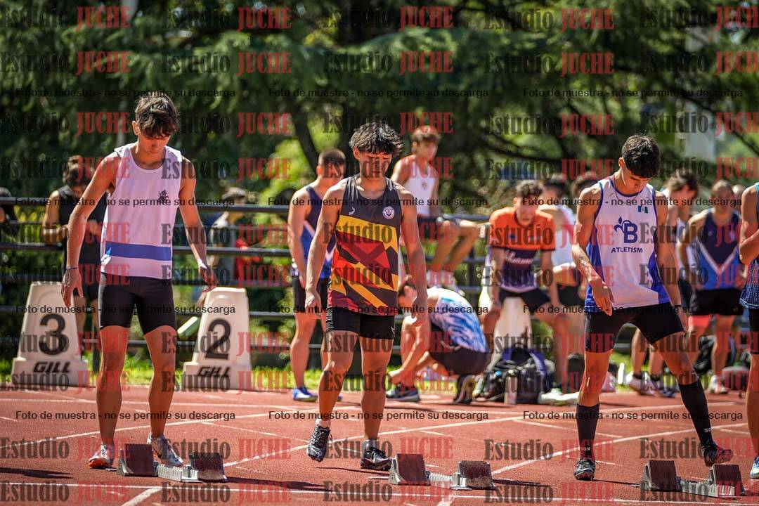 Fotos de los 100 m llanos de varones
