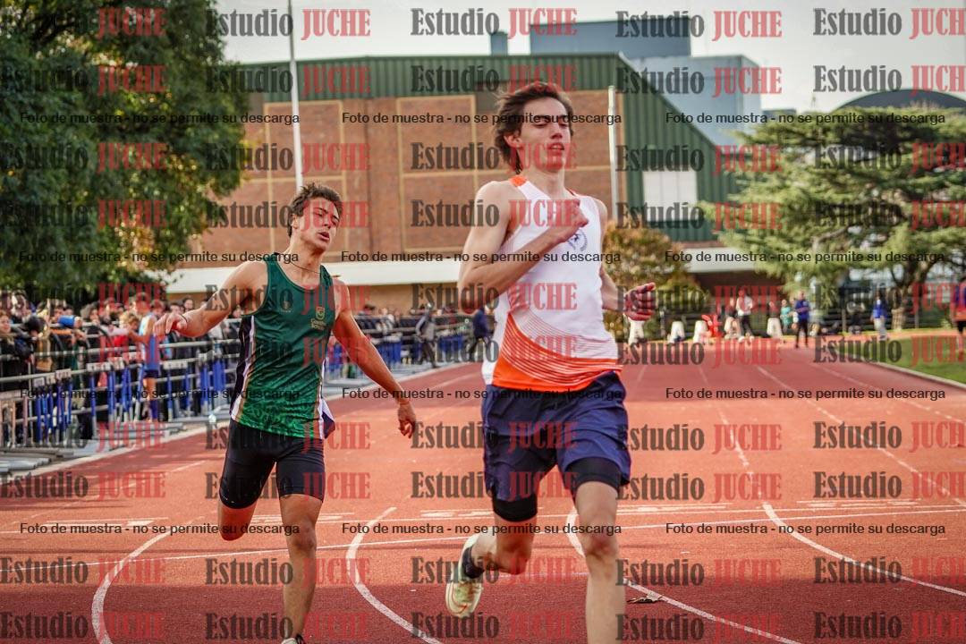 Fotos de los 100 m llanos de varones - FINAL