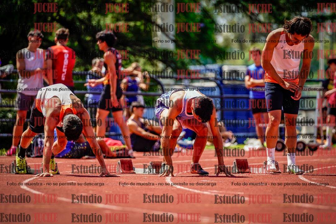 Fotos de los 100 m de varones