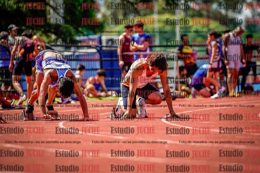 Fotos de los 100 m de varones