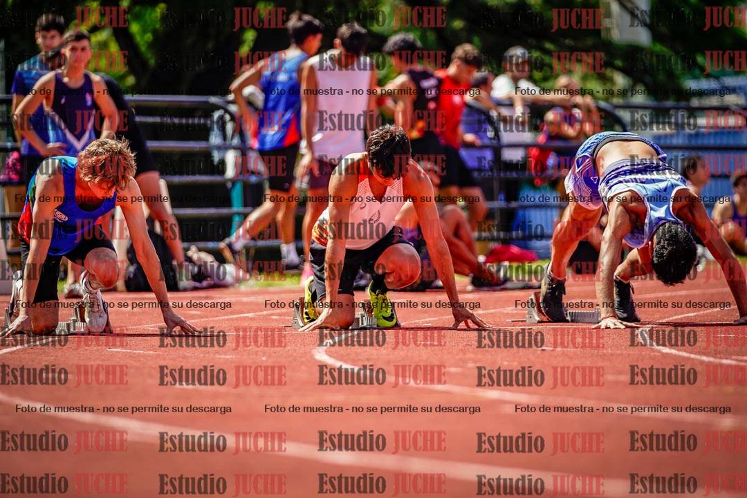Fotos de los 100 m de varones