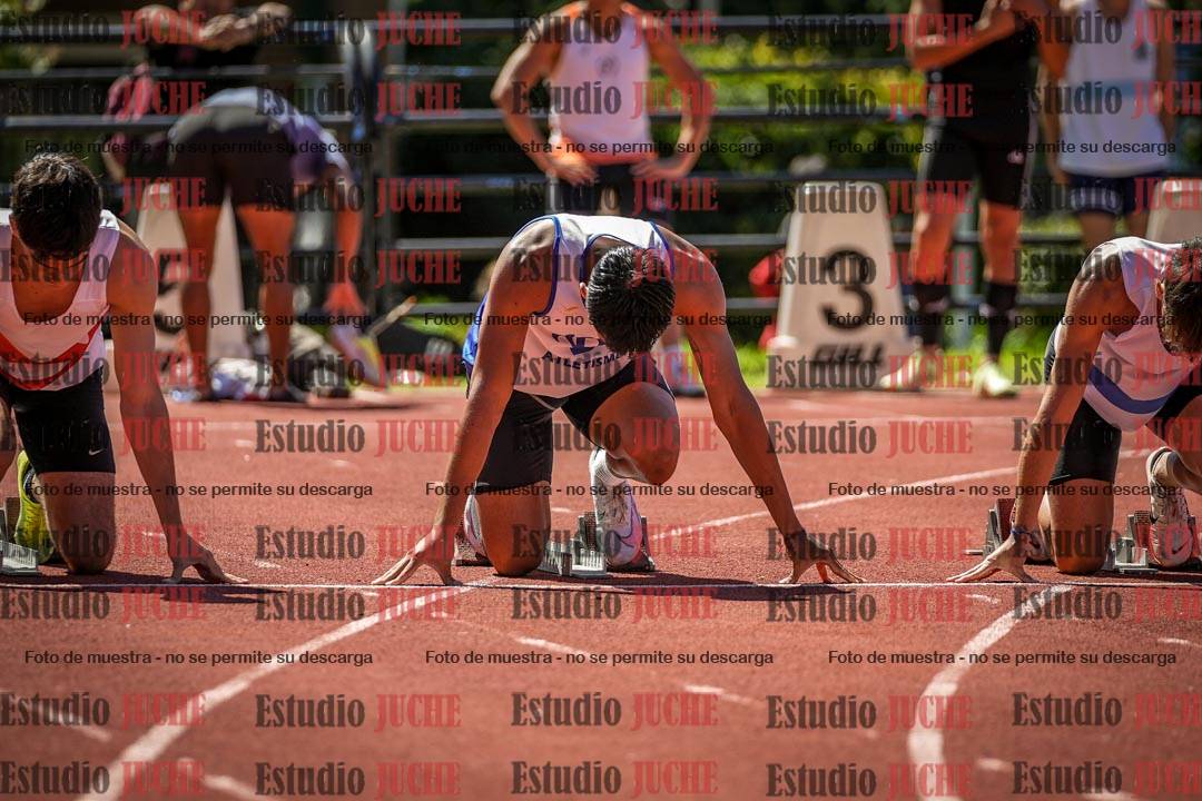 Fotos de los 100 m llanos de varones