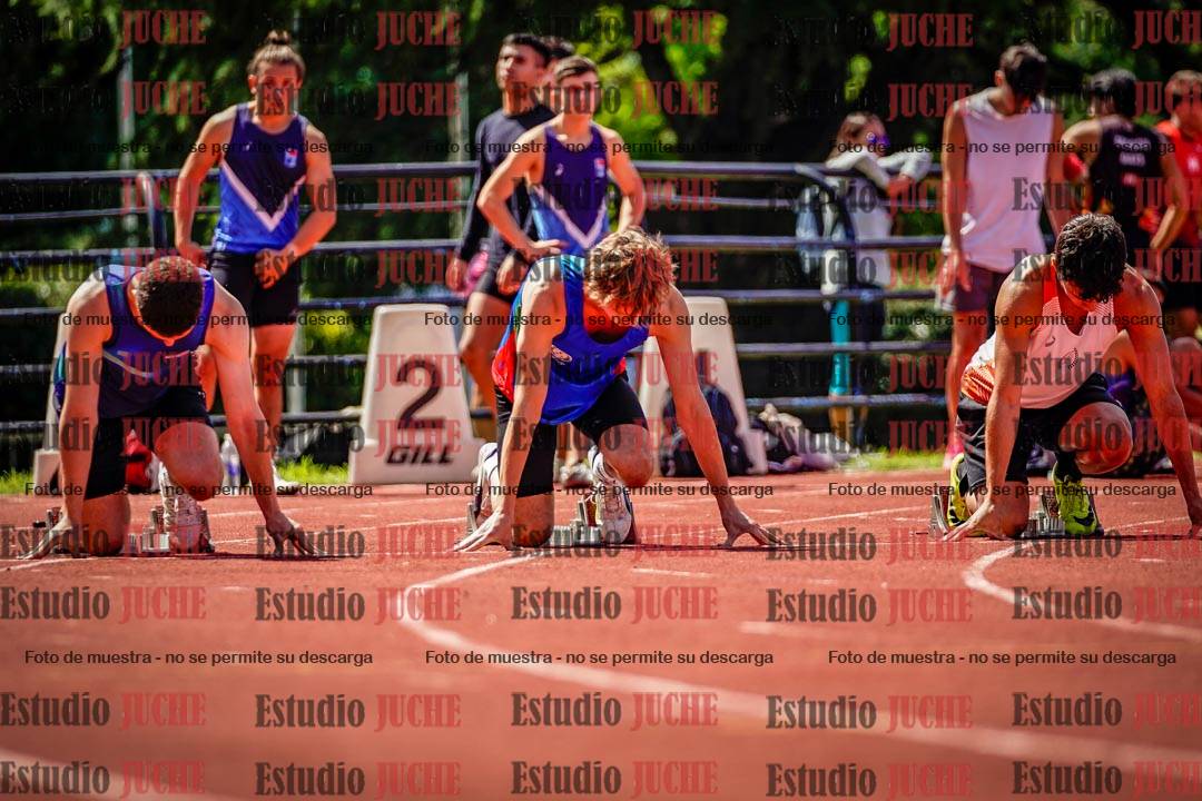 Fotos de los 100 m de varones