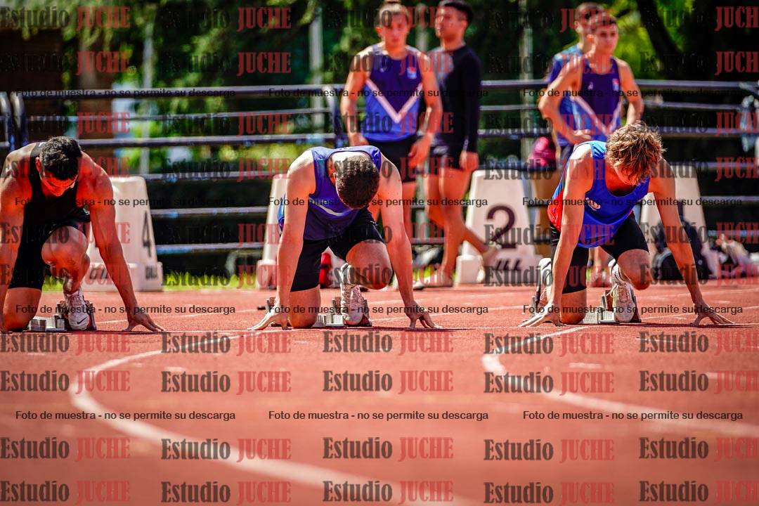 Fotos de los 100 m de varones