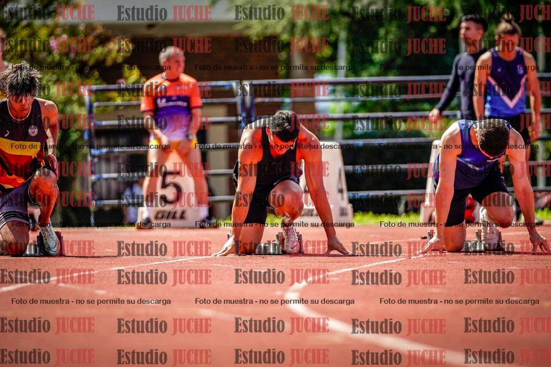 Fotos de los 100 m de varones
