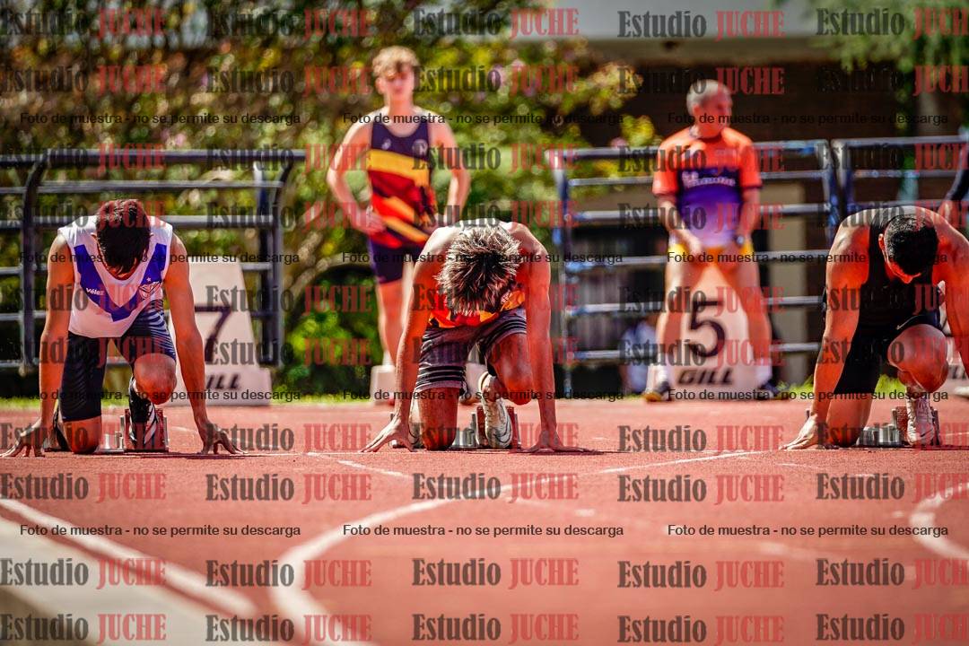 Fotos de los 100 m de varones