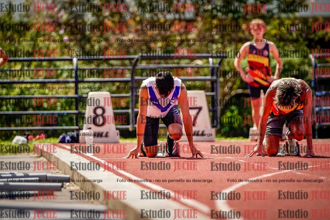 Fotos de los 100 m de varones