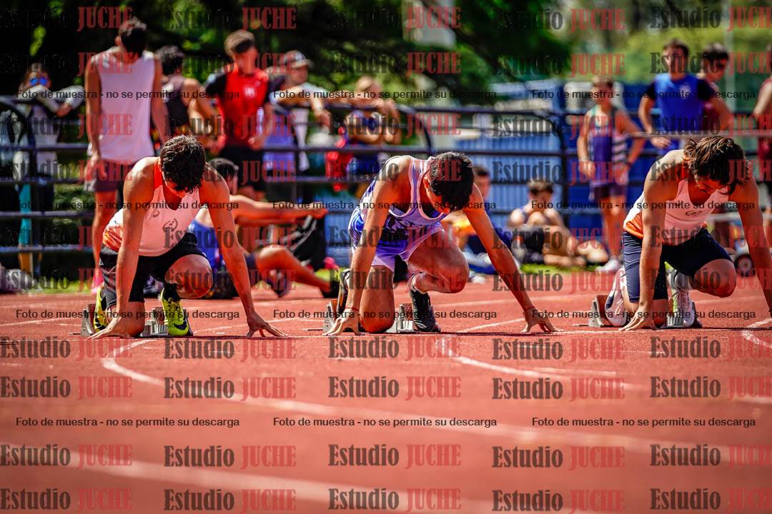 Fotos de los 100 m de varones