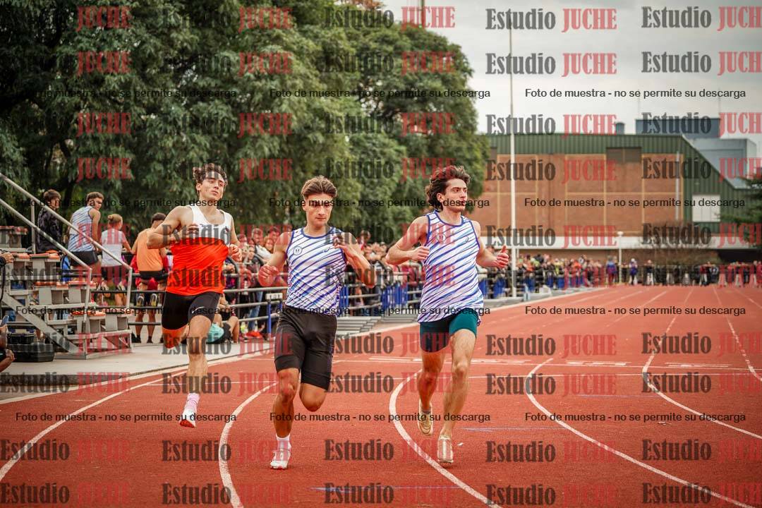 Fotos de los 100 m llanos de varones - FINAL