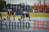 Fotos de los 100 m llanos de varones - FINAL