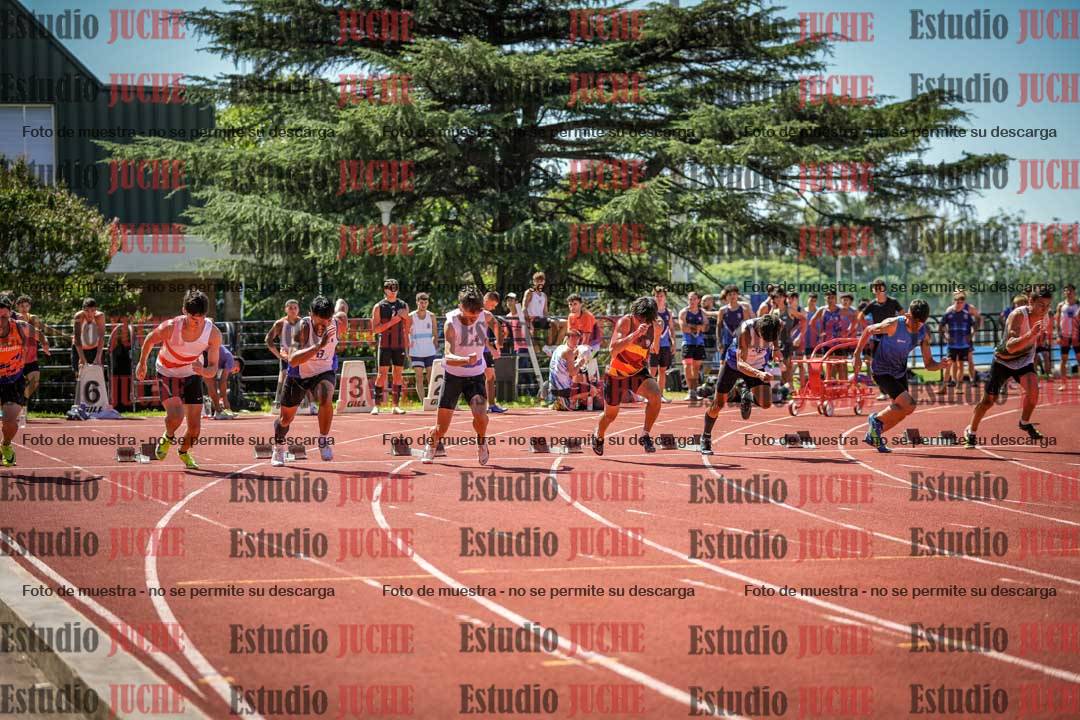 Fotos de los 100 m llanos de varones