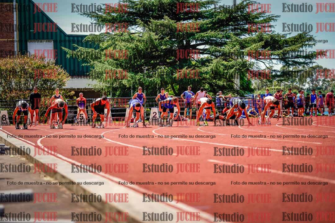 Fotos de los 100 m de varones