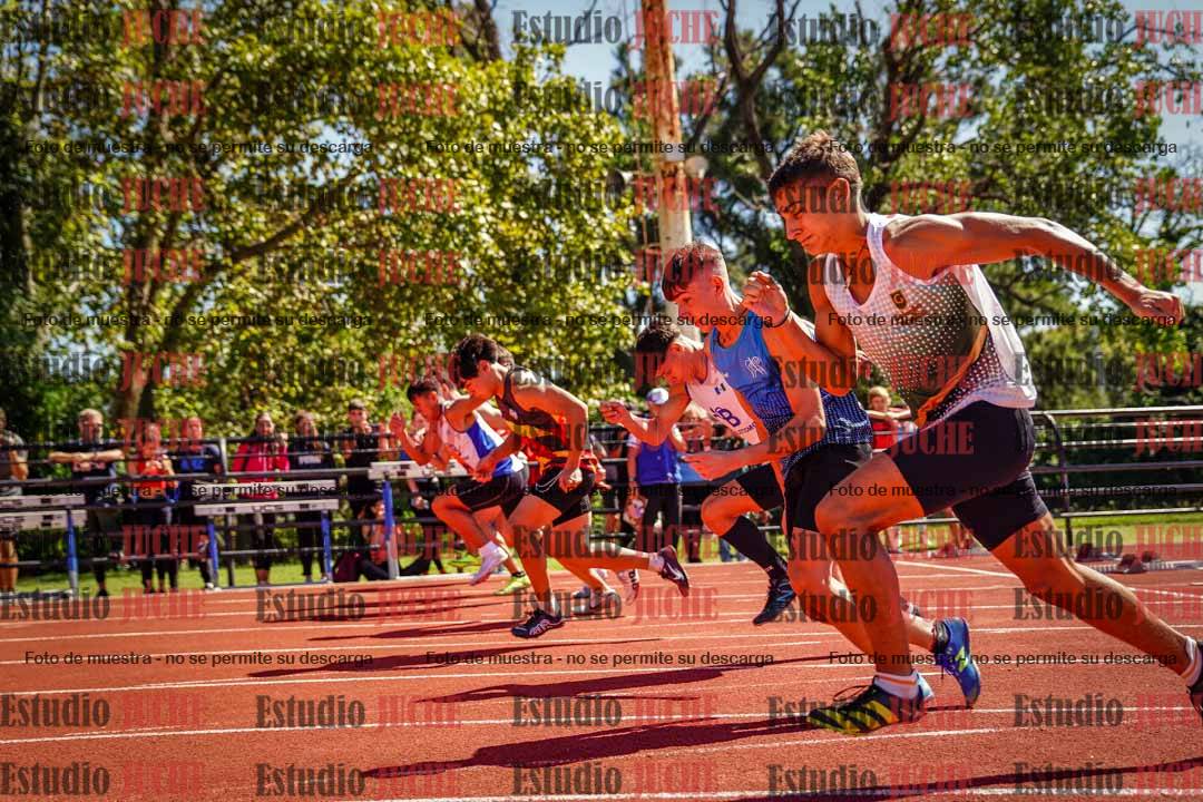 Fotos de los 100 m llanos de varones