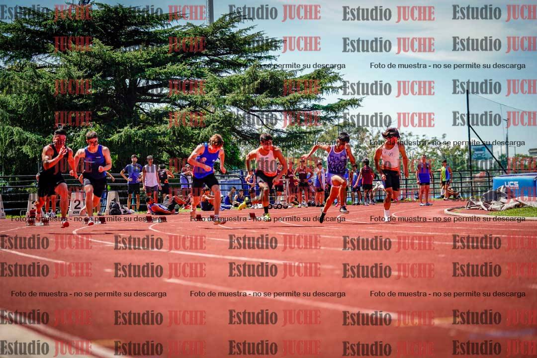 Fotos de los 100 m de varones