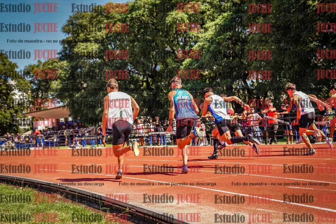Fotos de los 100 m llanos de varones
